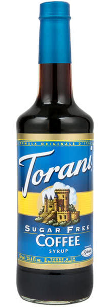 Torani Sugar Free Flavored Syrups - 750 ml Glass Bottle: Coffee-1