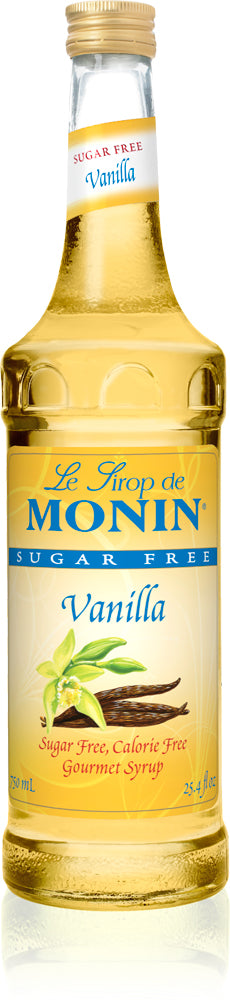 Monin  Sugar Free Flavored Syrups - 750 ml. Glass Bottle: Vanilla (Sugar Free)