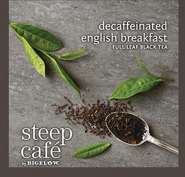 Steep CafÃ© Tea by Bigelow - Individually Wrapped Tea Bag: Black Tea - Decaf English Breakfast