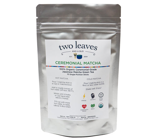 Two Leaves Tea: Ceremonial Matcha - Single Serve 10-pack