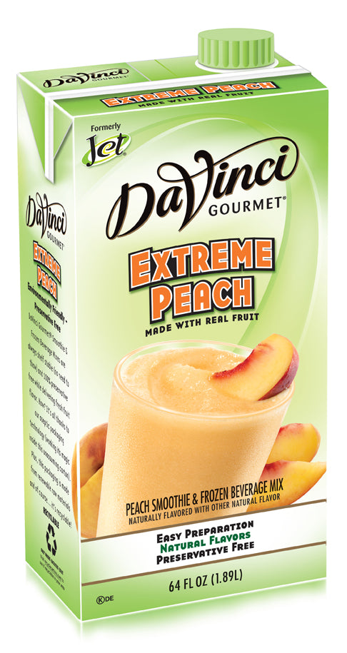 Jet Davinci Real Fruit Smoothies - 64 oz. Carton : Extreme Peach