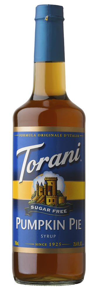 Torani Sugar Free Flavored Syrups - 750 ml Glass Bottle: Pumpkin Pie