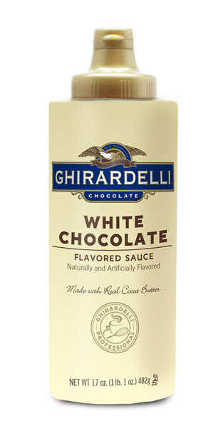 Ghirardelli Classic White Chocolate Sauce - 17 oz. Squeeze Bottle