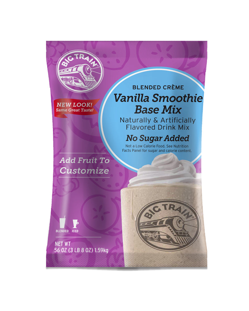 Big Train Vanilla No Sugar Added Smoothie Mix - 3.5 lb. Bulk Bag