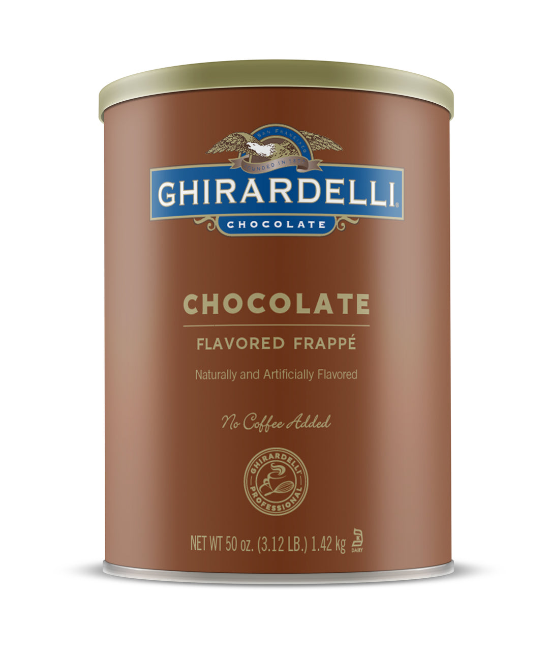 Ghirardelli Frappe Classico - 3.12 lb. Can: Chocolate