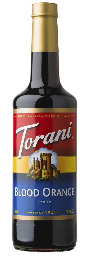 Torani Classic Flavored Syrups - 750 ml Glass Bottle: Blood Orange