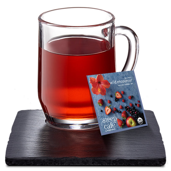 Steep Café Tea by Bigelow - Individually Wrapped Tea Bag: Herbal Tea - Organic Wild Encounter