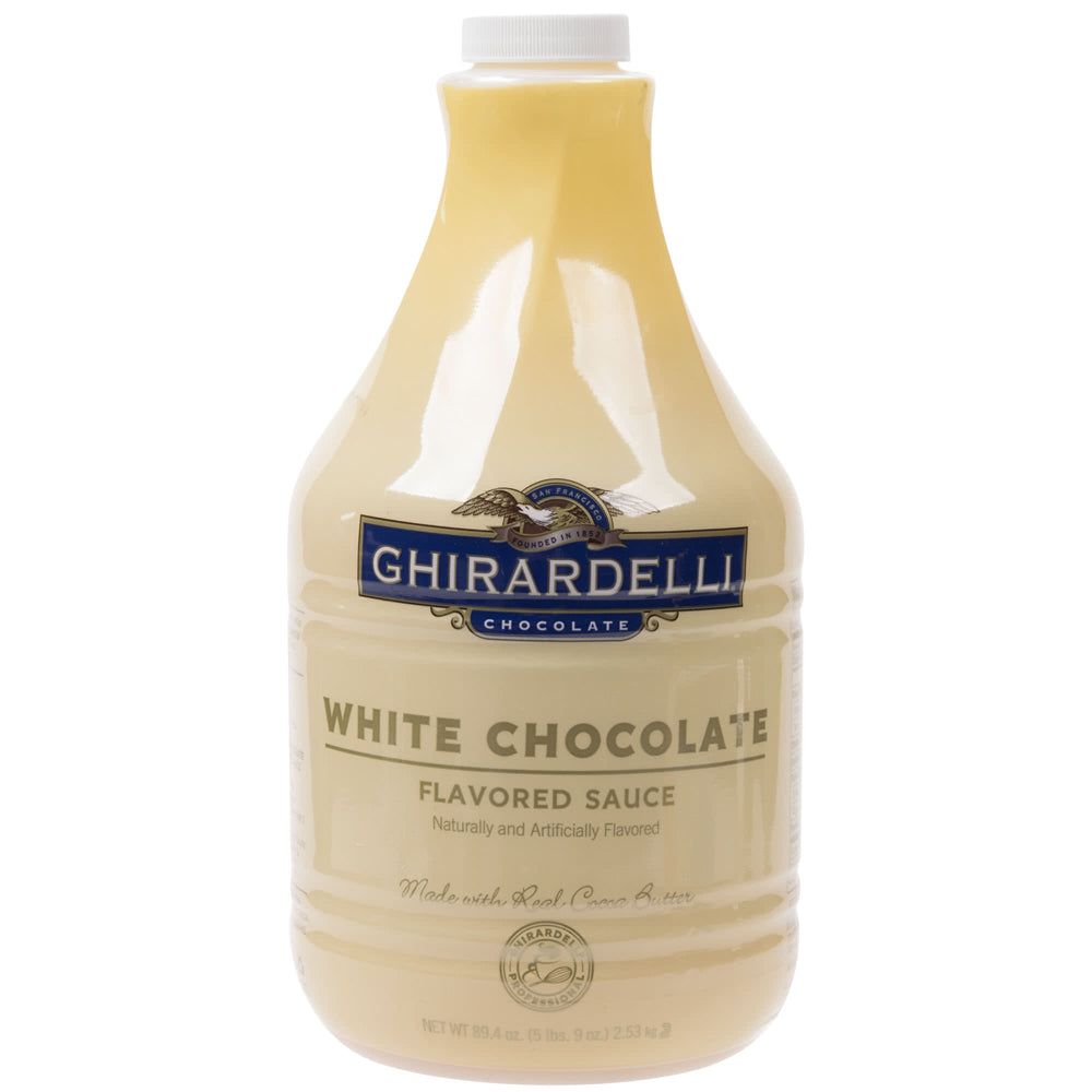 Ghirardelli Classic White Chocolate Sauce - 64 oz. Bottle