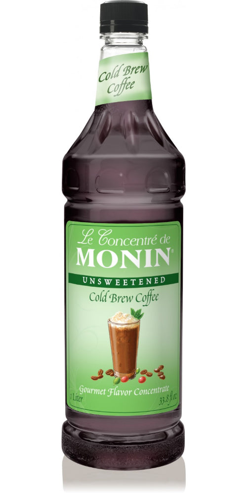 Monin Cold Brew Coffee Concentrate - 1 Liter Plastic Bottle