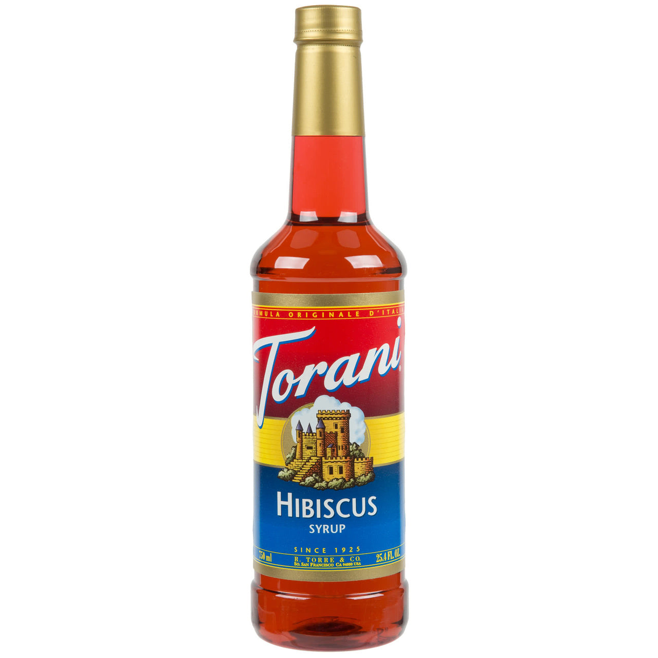 Torani Classic Flavored Syrups - 750 ml Plastic Bottle: Hibiscus