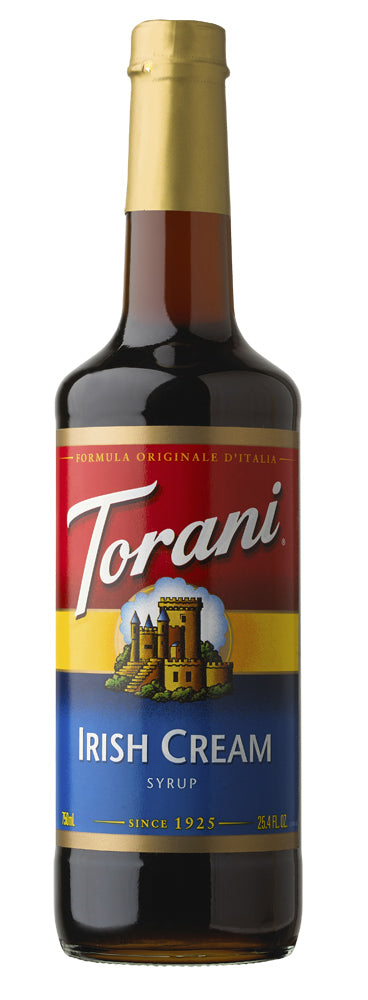Torani Classic Flavored Syrups - 750 ml Glass Bottle: Irish Cream