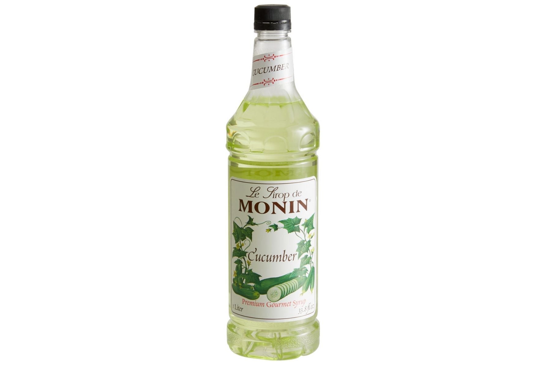 Monin Classic Syrup - 1L Plastic Bottle: Cucumber