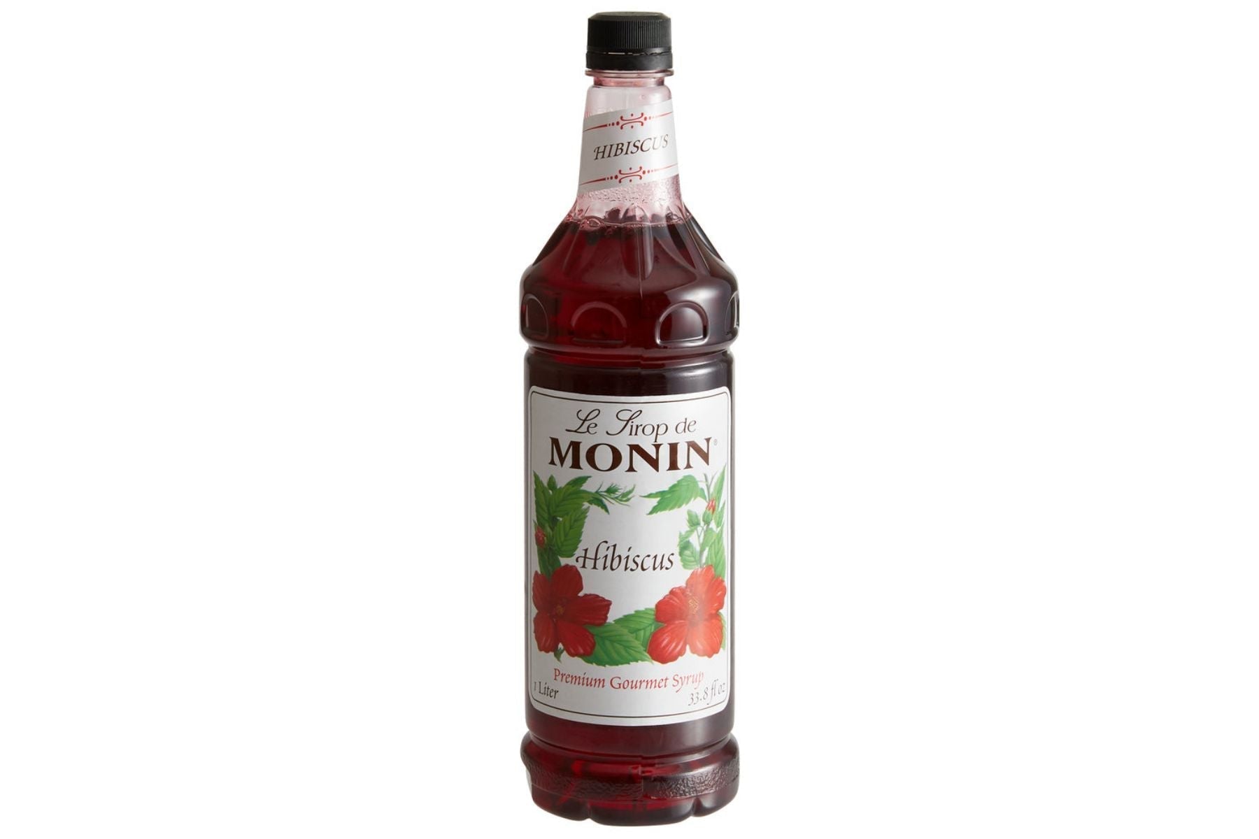 Monin Classic Syrup - 1L Plastic Bottle: Hibiscus