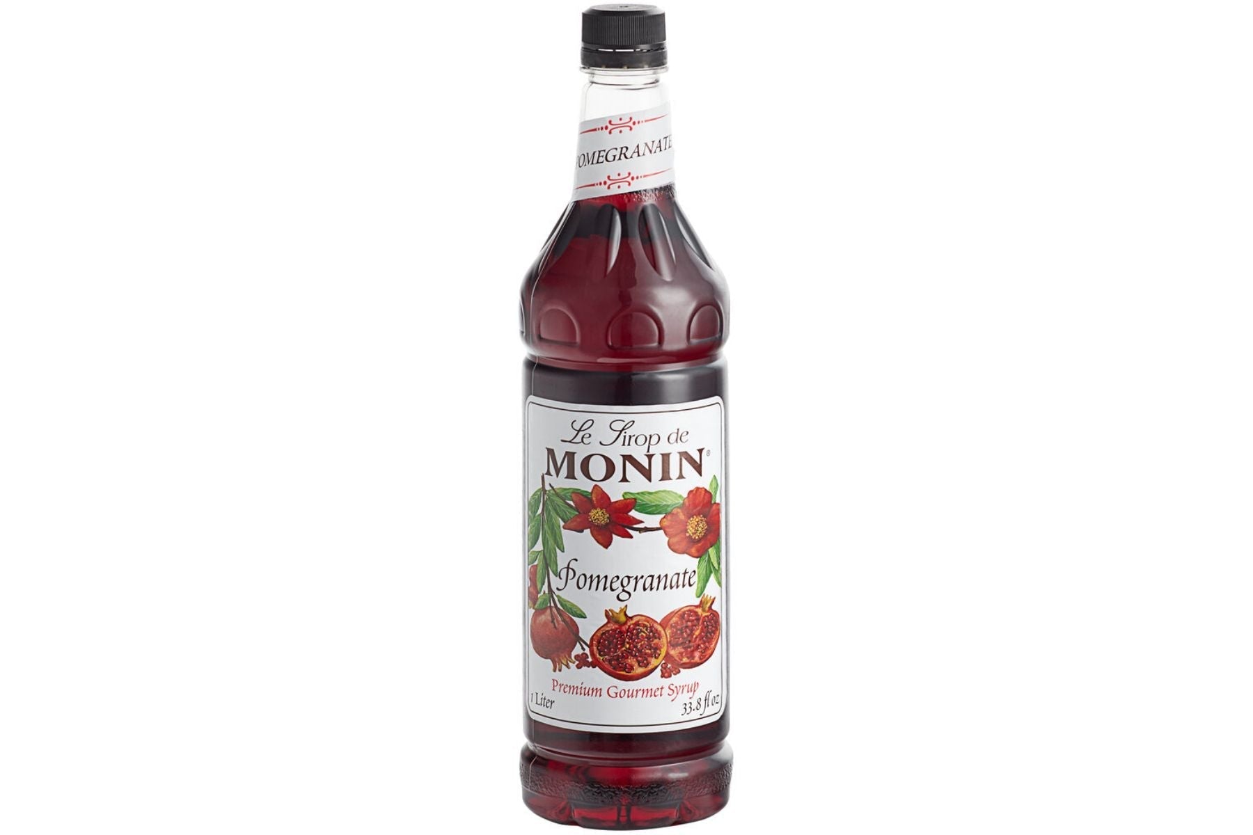 Monin Classic Syrup - 1L Plastic Bottle: Pomegranate