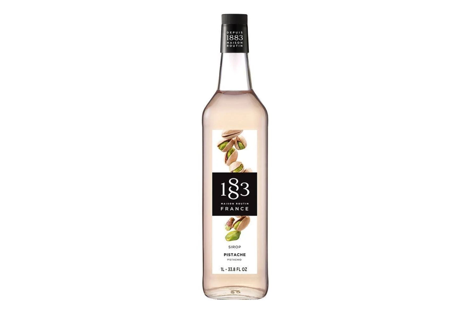 1883 Classic Flavored Syrups - 1L GLASS Bottle: Pistachio