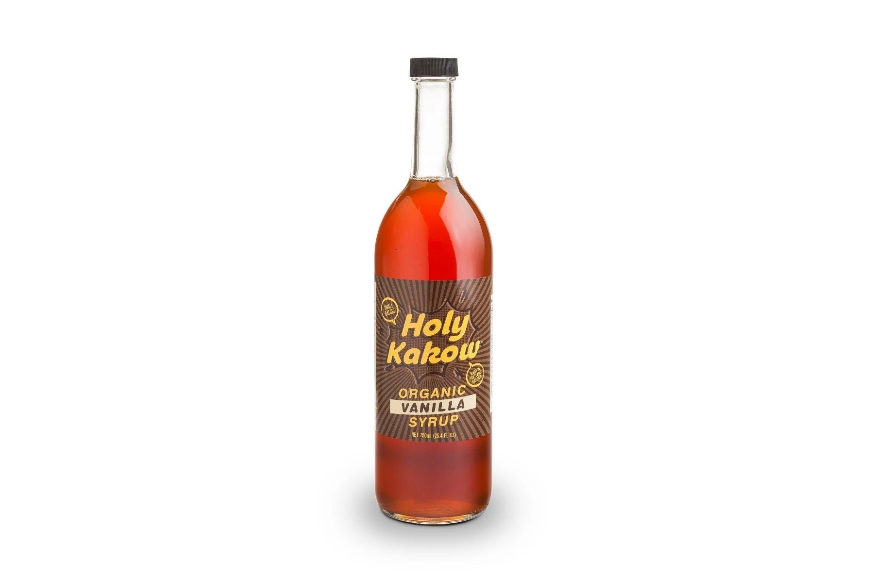 Holy Kakow - 750ml Syrup Bottle: Organic Vanilla
